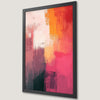 Abstract Pink and Orange Art Poster for Modern Decor