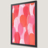 Abstract Pink Circles Art Poster - Boho Chic Wall Decor