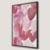 Abstract Pink Flowers in Soft Tones Canvas Print