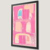 Abstract Pink Hues Art Poster for Boho Home Decor