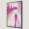 Abstract Pink Pathway Framed Canvas Print Artwork