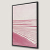 Abstract Pink Seascape Framed Canvas Print Coastal Art