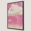 Abstract Pink Sky Landscape Canvas Print Art Gift