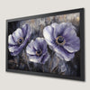 Abstract Purple Wildflowers Art Poster | Floral Wall Decor