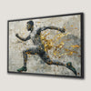 Abstract Runner Athlete Canvas Print Motivational Art