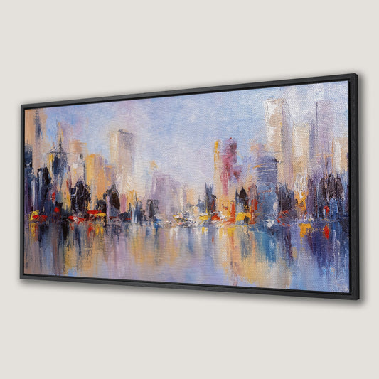 Abstract Skyline Cityscape Canvas Print Art