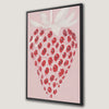 Abstract Strawberry Art Framed Canvas Print Summer Decor