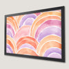 Abstract Wave Art Poster in Pastel Colors