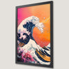 Abstract Wave Art Poster - Kanagawa Seascape Print for Home