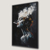 Abstract Woman Painting Canvas Print Dark Academic Art