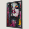 Abstract Woman Portrait Art Poster - Colorful Wall Decor