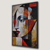 Abstract Women Portrait Mixed Media Painting Canvas Print