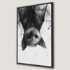 Adorable Bat Framed Canvas Print for Nursery Decor