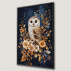 Adorable Owl Nocturnal Bird Canvas Print Art