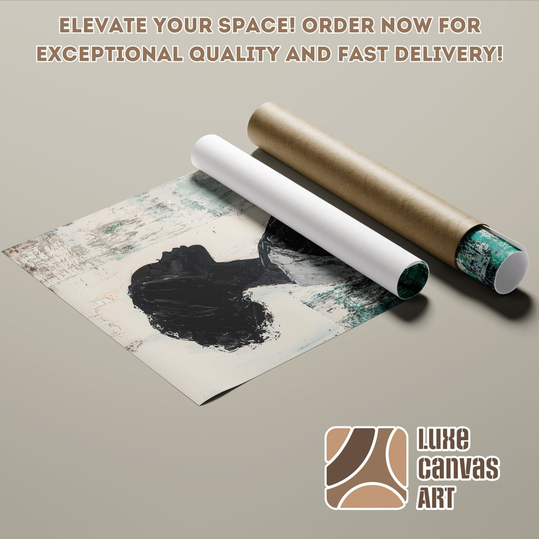 Abstract art Poster Roll in neutral tones. Elevate your space with this stunning wall art!