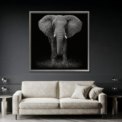 African Elephant Extra Large Canvas Print Art Decor