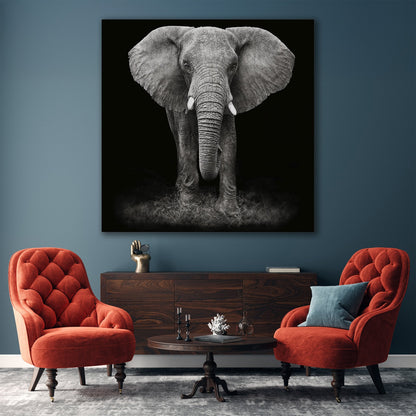 African Elephant Extra Large Canvas Print Art Decor