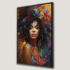 Afro Woman Canvas Print Abstract Black Pop Art