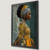 Afrocentric Woman Portrait Art Poster - Modern Fashion Decor