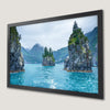 Alaska's Blue Waters Art Poster - Serene Landscape Print