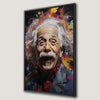 Albert Einstein Laughing Pop Art Canvas Print