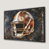American Football Helmet Canvas Print for Man Cave Art