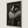 Aristocrat Badger Portrait Canvas Print Wall Art
