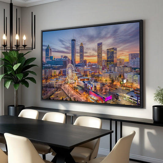 Atlanta Downtown Cityscape Skyline Canvas Print