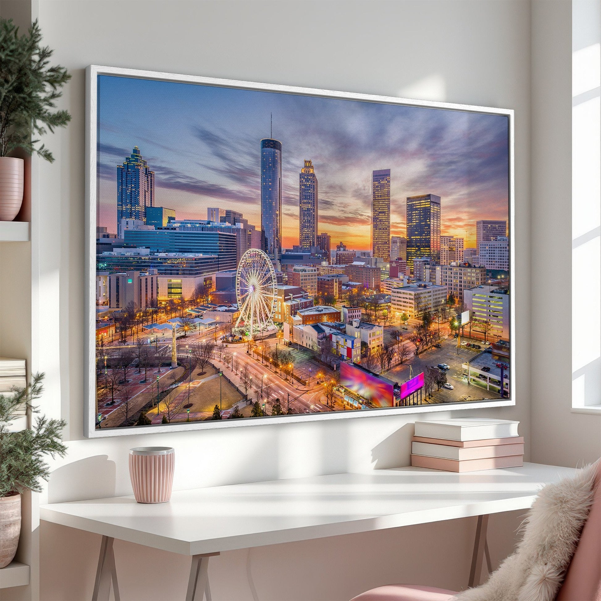 Atlanta Downtown Cityscape Skyline Canvas Print