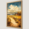 Autumn Barn Landscape Art Poster - Rustic Countryside Decor