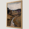 Autumn Barn Landscape Art Poster - Rustic Countryside Decor