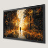 Autumn Bicyclist Forest Art Poster - Fall Decor for Your Home