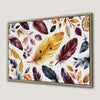 Autumn Boho Chic Vibrant Feather Canvas Print