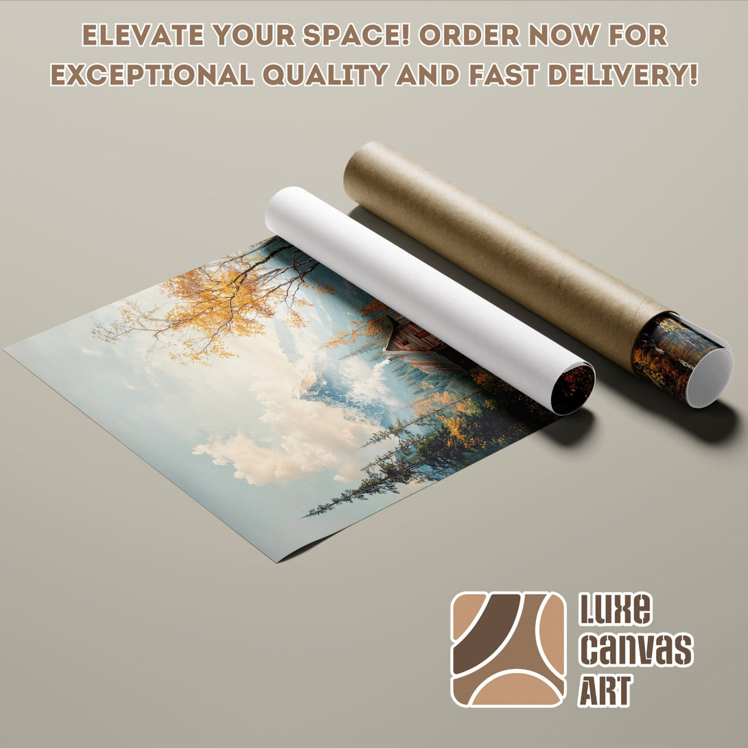 Poster Roll featuring a landscape scene with a warm color palette. Elevate your space with this stunning poster!