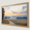 Autumn Country Road Art Poster - Misty Landscape Wall Decor