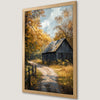 Autumn Countryside Barn Art Poster - Rustic Fall Decor