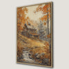 Autumn Countryside Charm Canvas Print Rustic Wall Art
