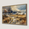 Autumn Countryside Landscape Canvas Print for Rustic Decor
