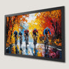 Autumn Cyclists Art Poster - Dynamic Bicycle Scene