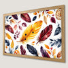 Autumn Feather Art Poster | Boho Chic Wall Decor