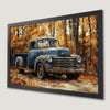 Autumn Forest Truck Art Poster - Vintage Charm for Your Walls