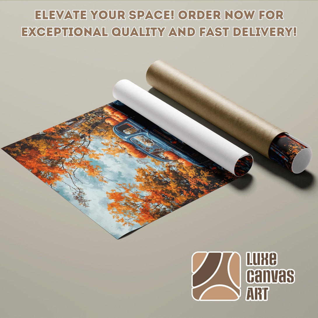 Poster Roll featuring autumn landscape art, warm color palette, ready to elevate your space!