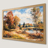 Autumn Lake Art Poster for Cozy Fall Decor
