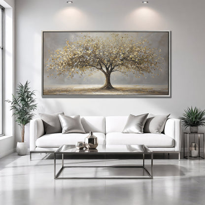 Autumn Landscape Tree of Life Canvas Print