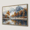 Autumn Mountains Foggy Lake Canvas Print Landscape Art
