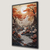 Autumn Sunset Serenity Japanese Canvas Print Art