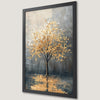 Autumn Tree of Life Art Poster with Golden Leaves