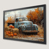 Autumn Truck Scene Art Poster - Rustic Fall Decor