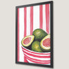 Avocado Still Life Art Poster for Kitchens - Vibrant Wall Decor
