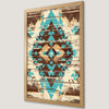 Aztec Pattern Art Poster: Earthy Tones for Your Walls